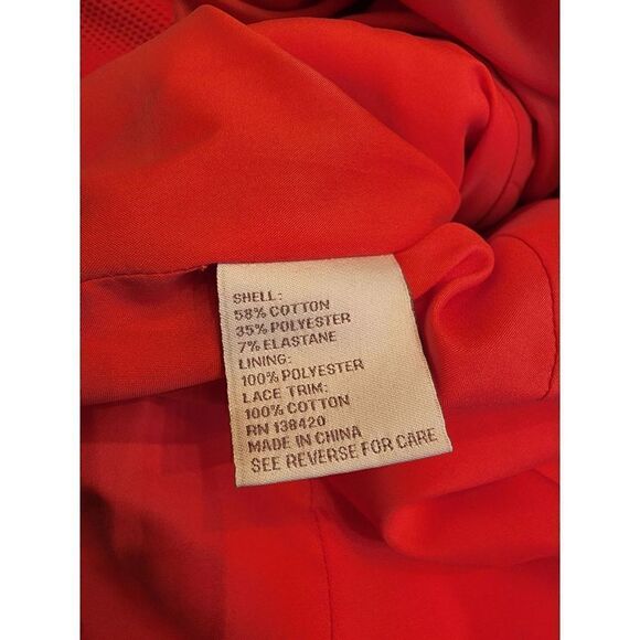 Carlisle Collection berry red waffle texture A-Line dress - Picture 11 of 14